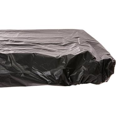 Imagem de Capa de mesa de pl stico redonda com toque de cor criativo, Preto, 30" x 96", 1