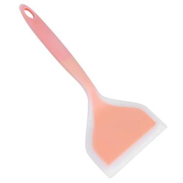 Imagem de Espátula de Silicone Flexível Cyrank, Resistente ao Calor, Antiaderente, Laranja