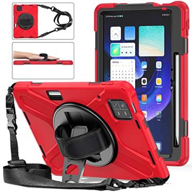 Imagem de GooodiDEAR Capa para Xiaomi Mi Pad 6/Mi Pad 6 Pro, capa à prova de choque para MiPad 6/Pad 6 Pro de 11 polegadas, suporte giratório 360, alça de ombro, suporte para lápis, capa protetora, tablet para