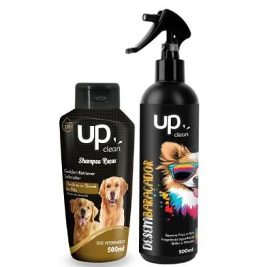 Imagem de Shampoo Raças Golden - Labrador 500ml + Desembaraçador 500 Ml Up Clean