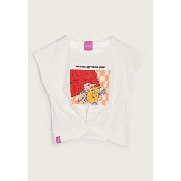 Imagem de Infantil - Camiseta Manga Curta Malwee Princesas Off-White Malwee Kids 1000109144 menina