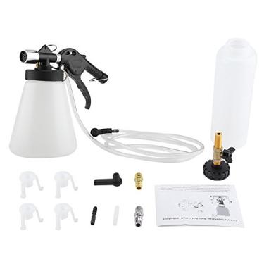 Imagem de Acouto Kit de sangria de pressão de freio - Kit de troca de fluido de sangramento de sangria de freio de carro Conjunto de ferramentas de vácuo pneumático de garagem 90-120PSI 1L Sangramento de fluido