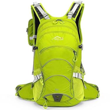 Imagem de Mochila de ciclismo 20l, à prova d'água, para homens e mulheres, com rede para capacete, para corrida, ciclismo, caminhada, ciclismo