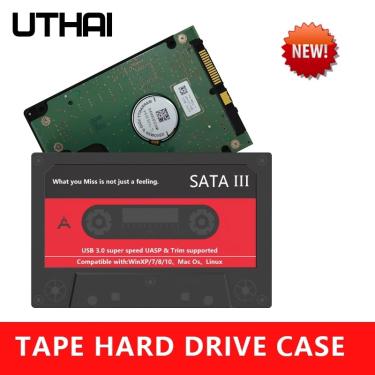 Imagem de UTHAI-T46 Disco Rígido Externo  USB 3.0  SATA  5Gbps  2.5 "  HD  Case para PC  Notebook  Tape  Novo