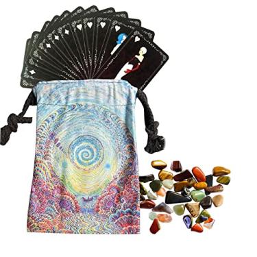Imagem de NGUMMS 10 Saco de armazenamento de tarô,Tarot Rune Bag Saco Cordão - Sacos de presente de veludo grosso Joias Bolsas de Cristal Jogo de Tabuleiro de Proteção