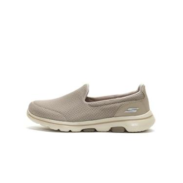 Imagem de Tênis feminino Skechers Go Walk 5-15901, Taupe, 6.5 Wide