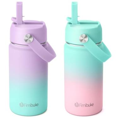 Imagem de Fimibuke Garrafa de Água Isolada Infantil - Aço Inoxidável 18/8, 400ml, À Prova de Vazamento, THERMOS