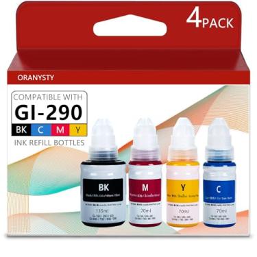 Imagem de 290 refil de tinta compatível com Canon GI290 GI-290 Garrafas de refil de tinta PIXMA G4210 G4200 G2200 G1200 G2100 G2400 G2800 G3200 G3600 G3800 G4100 G4100 G4400 600 Pr. inter.Garrafas de tinta