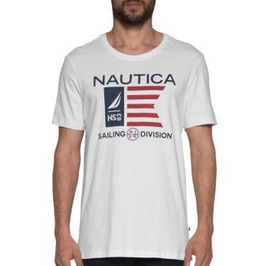 Imagem de Camiseta Nautica Masculina Flag Sailing Division Branca-Masculino