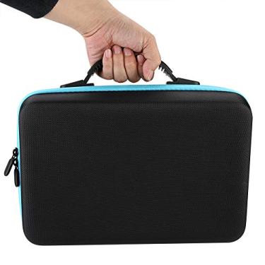 Imagem de Estojo Durável de Armazenamento de óleo Essencial para 60 Garrafas 5ml/15ml, Exterior à Prova de Choque, Perfeito para Viagens, Feito de Couro EVA (roxo) (Azul)