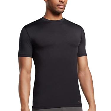 Imagem de Camisa masculina Tommie Copper de compress o central, manga curta, gola redonda, Preto, Medium