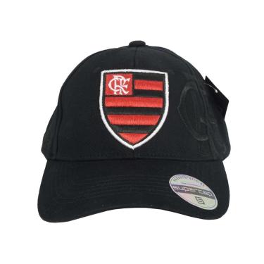 Imagem de Boné Flamengo Zico Bordado Preto - Unissex Licenciado-Unissex