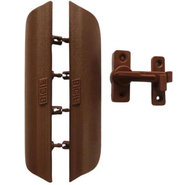 Imagem de 1 Puxador De Porta Sanfonada + 1 Trinco Bcf Branco (Imbuia)