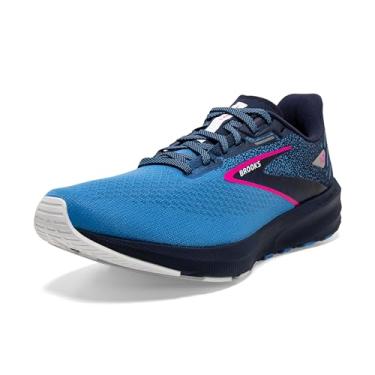 Imagem de Brooks Tênis de corrida feminino Launch 10 neutro, Pavão/azul marina/rosa Glo, 8