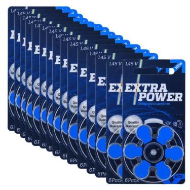 Imagem de Pilha Auditiva 675 Extra Power Bateria Pr44 Kit 90 Unidades