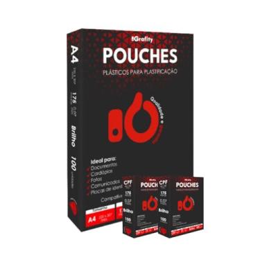 Imagem de Plastico Plastificação 300 Grafity 2 Centos CPF (Título Eleitor) E 1 Cento A4 0,07mm 175 Micras