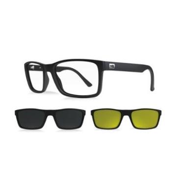 Imagem de Armação De Óculos Hb Clip On Switch 0426 10104260243073 Preto Fosco-Masculino