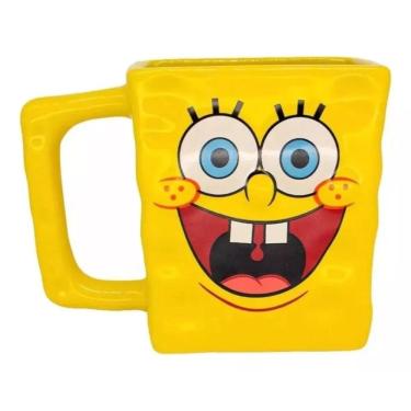 Imagem de Caneca 3d Quadrada Bob Esponja 450ml Zona Criativa