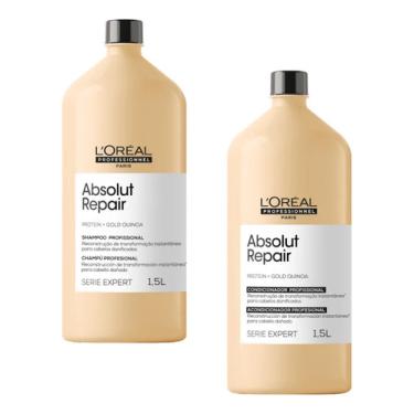 Imagem de  Shampoo E Condicionador 1,5l Loreal Absolut Repair Gold