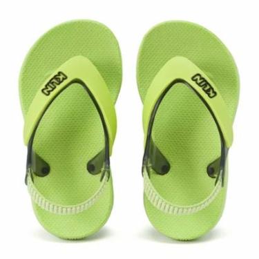 Imagem de Chinelo Infantil Menino Klin Acqua Print Verde Lima/Preto-Masculino