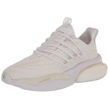 Imagem de adidas Alphaboost V1 Tênis de corrida masculino, Branco/Branco Giz Branco, 37