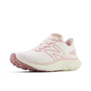 Imagem de New Balance Tênis de corrida feminino Fresh Foam X Evoz V3, Orbe rosa/rosa e sal marinho, 10 Wide