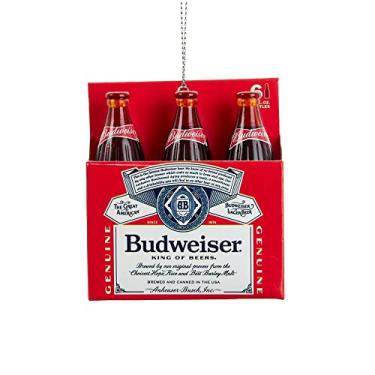 Imagem de Kurt Adler Budweiser Pacote com 6 garrafas de cerveja de plástico