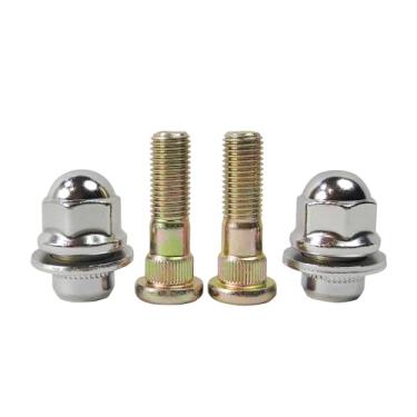 Imagem de Mysttoo Conjunto de porcas de roda cromadas M12x1,50 compatível com Mitsubishi Outlander Lance Montero Mirage Eclipse Endeavor Galant 3000GT Montero Sport, aro de fábrica MR455707 (4 peças)