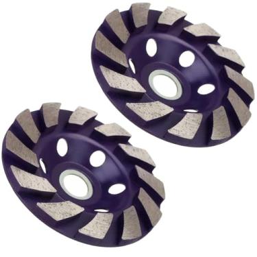 Imagem de Kit com 2 Discos Rebolo Diamantado para Desbaste – Ideal para Parede, Concreto e Piso, Alta Performance e Durabilidade Compatível com Esmerilhadeira, Corte Preciso e Acabamento Profissional