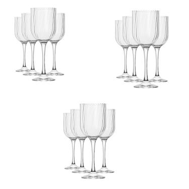 Imagem de Conjunto Taças Fiore 12 Unidades Transparente 400ml Vinho Champanhe Nadir