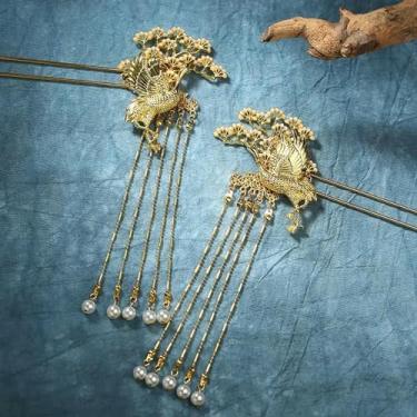 Imagem de Acessórios de cabelo chineses para noivas de casamento Xiuhe, acessórios de cabelo vintage feitos à mão