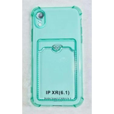 Imagem de Capinha Proteção de Camera e Porta Cartão Compativel iPhone XR 6.1 Tra