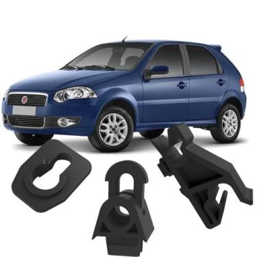 Imagem de Kit Grampos Presilhas Para Haste Vareta Do Capô Palio G4 2008 2009 201