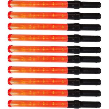 Imagem de Bastao Sinalizador Kit 10 Uni Balizador Grande Flanelinha Estacionamen