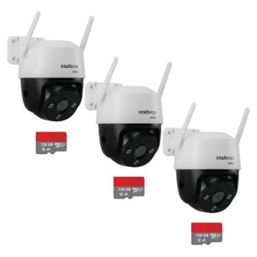 Imagem de kit 3 Camera de Segurança Wifi Im7 Full Color 360 Speed Dome Intelbras
