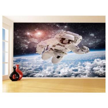 Imagem de Papel De Parede 3D Espaço Estrelas Astronauta 3,5M Nsp90 - Você Decora