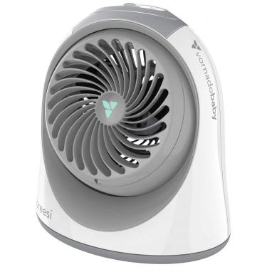 Imagem de Ventilador e Circulador de Ar para Berçário e Quarto de Criança, 110V 26W, VornadoBaby Breesi, Branco