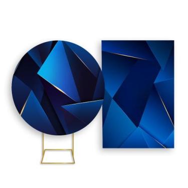 Imagem de Painel De Festa Redondo 1,50x1,50 + Painel Vertical 1,50x2,20 - Mascul