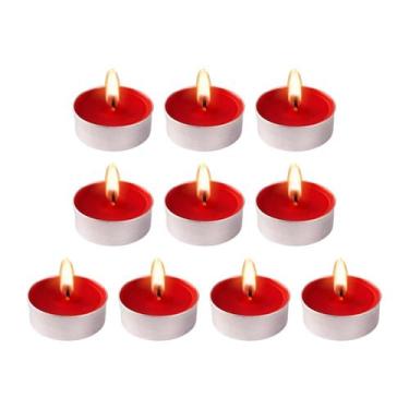 Imagem de Kit 10 Velas Rechaud Decoração Festas Dia dos Namorados Vermelho - Dar