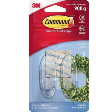 Imagem de Gancho Adesivo Command Medio ATE 900G 2 Unidades 3M