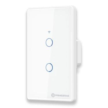 Imagem de Interruptor Inteligente 2 Botões Primebras Branco 110V 220V