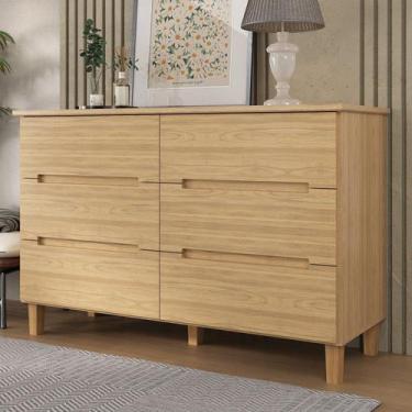 Imagem de Cômoda 6 Gavetas 100% MDF Logan - Mambel