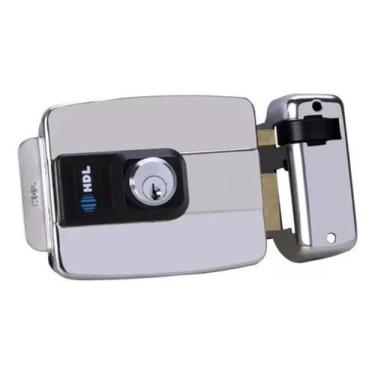 Imagem de Fechadura Elétrica Fixa C90 Hd Dupla Abre P/ Dentro Inox - HDL