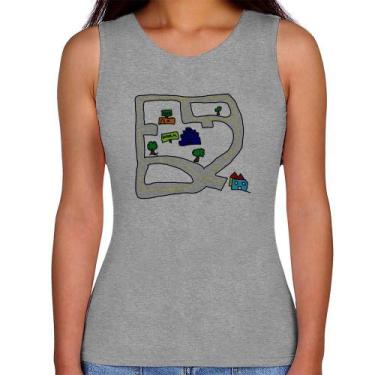 Imagem de Regata Feminina Kids Road - Foca na Moda, Cinza, GGG