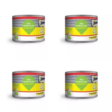 Imagem de Fita asfáltica aluminizada adesiva reforçada veda tudo 15cm 40 metros 