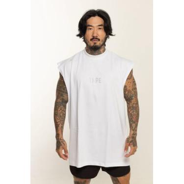 Imagem de Regata Oversized Strass Premium - thpe store, Branco, G