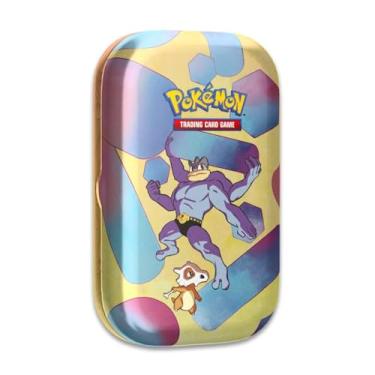 Imagem de Pokémon TCG: Scarlet & Violet—151 Mini Tin – Machamp and Cubone (2 Booster Packs, 1 Coin & 1 Art Card)