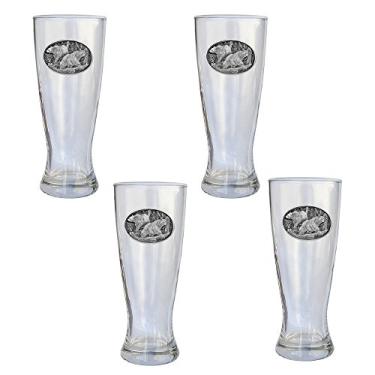 Imagem de CMC Heritage Pewter Wildlife Black Bears Pilsner conjunto de 4, tamanho único