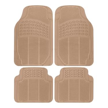 Imagem de BDK Tapetes de borracha resistentes dianteiros e traseiros para carro, SUV Van e caminhão, ajuste universal