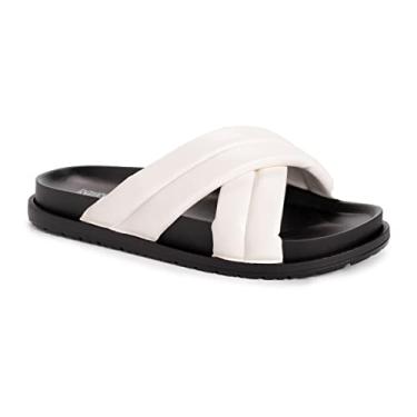 Imagem de MUK LUKS Sandálias femininas Tidal Wave, Branco, 37